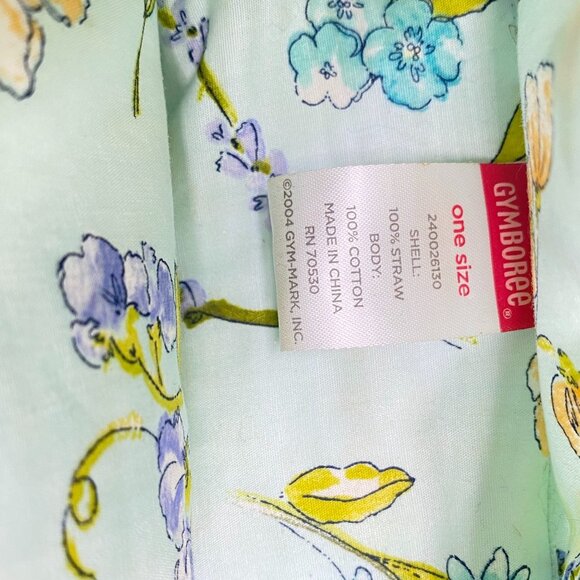 Gymboree Vintage Bonjour Provence Wicker & Floral Fabric Handbag Purse - Picture 7 of 9